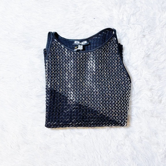 Epic Banded Sequined Evening Tank Top Size Small - Picture 3 of 7